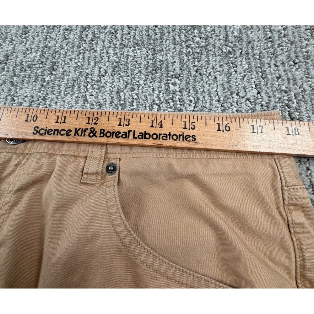UNTUCKit 5 Pocket Pant Men 35x32 Tan Relaxed Fit Pima Cotton Stretch 40067